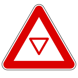 Give Way Sign Ahead
